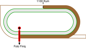 Adana Yeşiloba Hipodromu 1100 metre Kum Pist