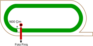 Adana Yeşiloba Hipodromu 1600 metre Çim Pist