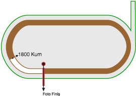 Ankara 75. Yıl Hipodromu 1800 metre Kum Pist