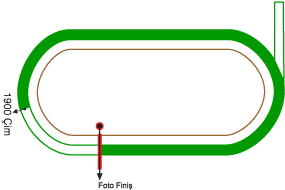 Ankara 75. Yıl Hipodromu 1900 metre Çim Pist