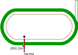 Ankara 75. Yıl Hipodromu 2200 metre Çim Pist