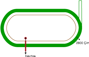 Ankara 75. Yıl Hipodromu 2800 metre Çim Pist